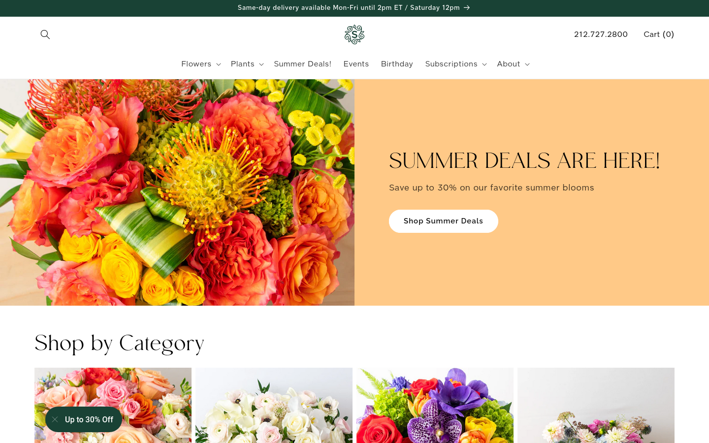 Scotts Flowers - Theme Development